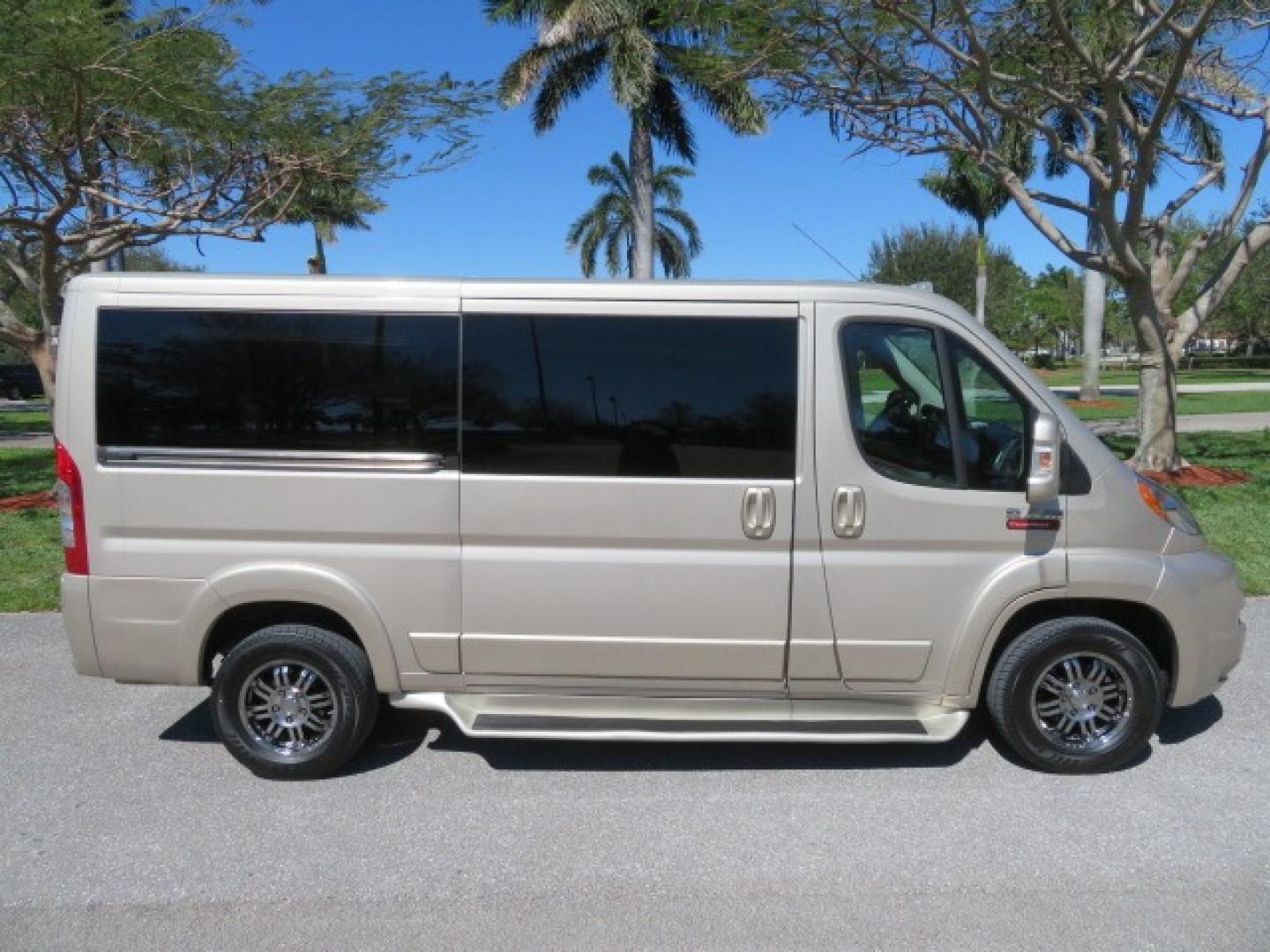 2016 Gold /Tan and Black Leather RAM Promaster (3C6TRVAG5GE) , located at 4301 Oak Circle #19, Boca Raton, FL, 33431, (954) 561-2499, 26.388861, -80.084038 - You are looking at a Gorgeous 2016 Ram Promaster Tempest X Handicap Wheelchair Conversion Van with 30K Original Miles, Lowered Floor, Dual Side Entry Doors, Power Passenger Side Entry Door, 750lb Braunability Wheelchair Lift, 4 Passenger Rear Power Bench Seat/Bed, Navigation, Rear Entertainment, Sur - Photo#19